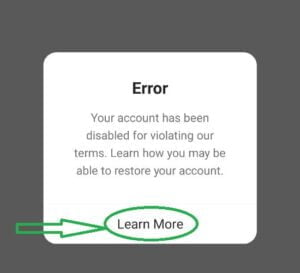 بازیابی پیج دیسیبل و غیرفعال شده-account disabled